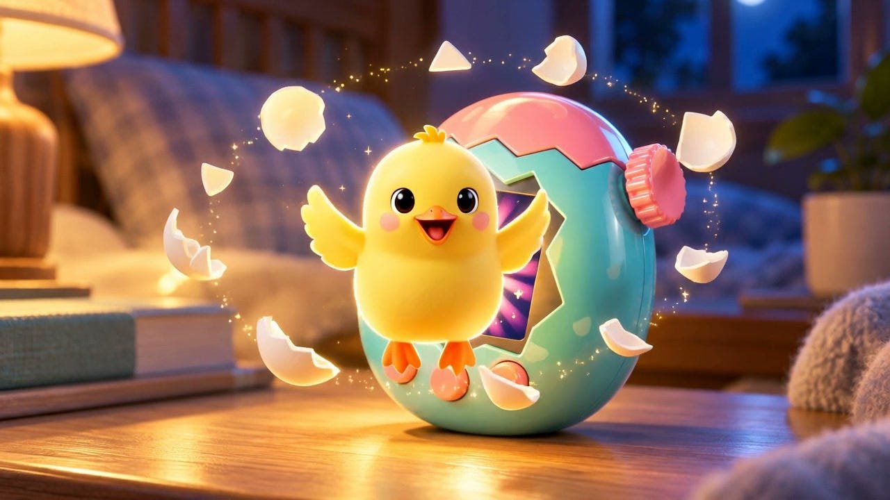 The moment Pip hatches, from the demo video.